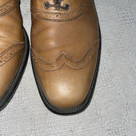 Footjoy Icon Men’s Golf Wingtip Shoes Size 10.5 M Brown Leather Outdoors Active - Picture 9 of 12